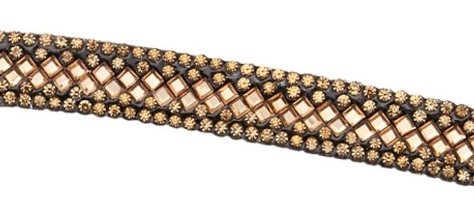 Hovedbilde Wahlsten Bling Pannebånd - Gull/Brun